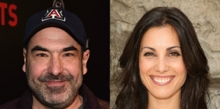 Rick Hoffman and Carly Pope